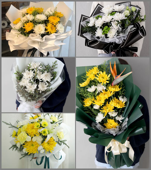 山东莱芜莱城区高庄街道谭家楼村白事花束代送